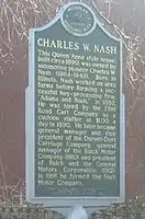 Charles Nash Historical Marker, Flint, MI