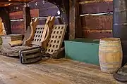 Wood cargo hold on the SS Charles W. Morgan at Mystic Seaport