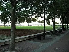 Looking south-southeast from the main fountain