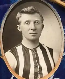 Charlie Norris of Collingwood in 1910