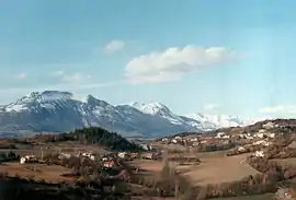 A view of the village of Chateauvieux, from February 1994