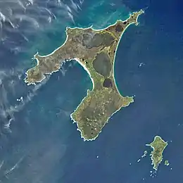 Chatham Islands from space