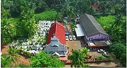 Aerial view of the St. Paul's Marthoma Church