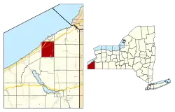 Location in Chautauqua County and New York