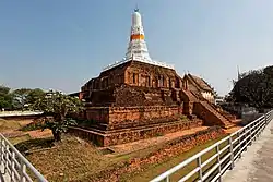 Phra Prathon Chedi a prominent and ancient stūpa of the district, apart from nearby Phra Pathom Chedi