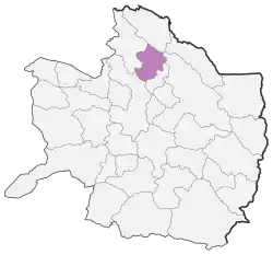 Location of Chenaran County in Razavi Khorasan province