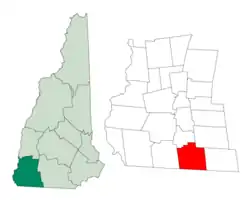 Location in Cheshire County, New Hampshire