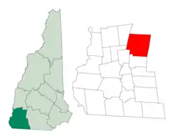 Location in Cheshire County, New Hampshire