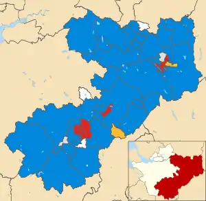 2011 results map