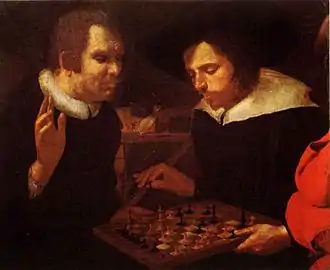 Image 20Karel van Mander, 1600 (attributed to), Les joueurs d'échecs (from Chess in the arts)