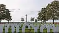 Overview from the entrance of the cemetery