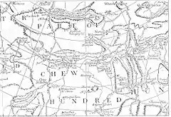 Map of Chew Hundred in 1769