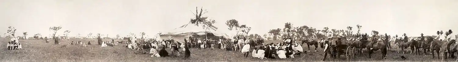 Image 15Cheyenne sun dance gathering, by Henry Chaufty (edited by Durova) (from Wikipedia:Featured pictures/Culture, entertainment, and lifestyle/Religion and mythology)