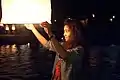 Launching a lantern