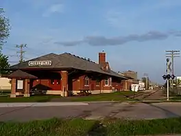 Chicago and North Western Depot, Reedsburg, Wisconsin, 1905, Frost and Granger