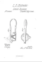 1860 L.P. Chichester lemon squeezer patent