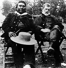 Image 13Chief Joseph and Col. John Gibbon met again on the Big Hole Battlefield site in 1889. (from Montana)