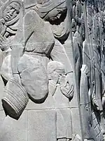 Part of one of the bas-reliefs on the Soissons war memorial