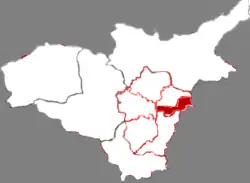 Location in Taiyuan