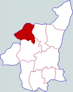 Location of the county