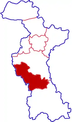 Location in Zibo