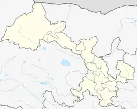 Bairi County is located in Gansu