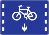 Lane for bicycles