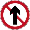 No proceed straight