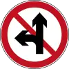 No proceed straight and left turns