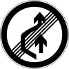 End of overtaking prohibition