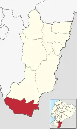 Cantons of Zamora Chinchipe Province