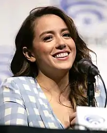 Chloe Bennet; mother is Caucasian and her father is Chinese.