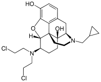 Chemical structure of chlornaltrexamine.