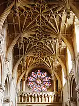 Cathedral vault and rose window