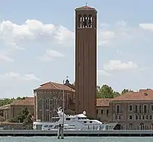 Apse and tower from a vaporetto