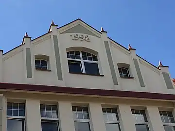 Detail of facade gable