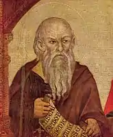 Maestà of Santa Trinita, (detail) Prophet