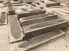 Tombstones of the old cemetery