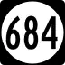 State Route 684 marker