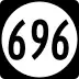 State Route 696 marker