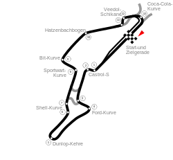 The Nürburgring in its 1997 configuration