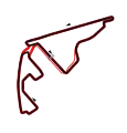 North circuit and south circuit layouts shown in Grand Prix Circuit track map (October 2009–June 2021)