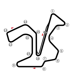 Original layout of Jerez, used in 1987, 1989–1991