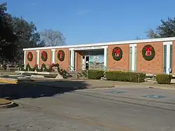 Gonzales' Municipal Building on St. Joseph St. was built in 1959 from plans by Emil Niggli and Barton Riley.