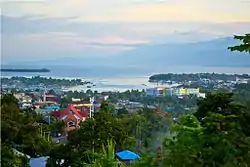 Manokwari, as seen from the summit of Table Mountain