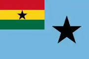 The Ghanaian civil air ensign