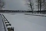 21 November 2008 – Widened Clam Lake Canal is frozen