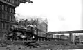 No. 43121 passing Clapham Stewarts Lane, February 1958