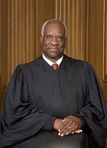 A portrait of Justice Clarence Thomas