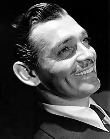 Clark Gable's face